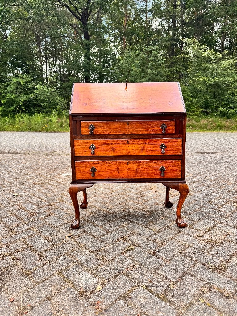 Notenhouten secretaire, Ophalen, ;, Gebruikt, ;