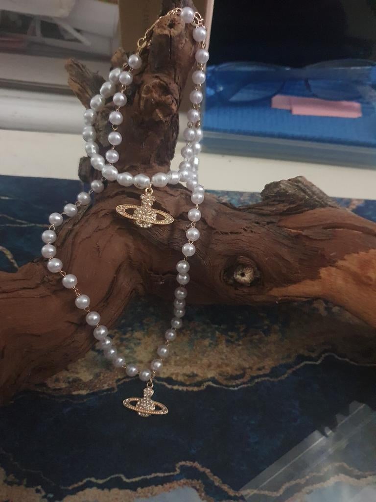 Ketting met armband zeer mooie uitstraling, Ophalen of Verzenden, Zo goed als nieuw, Overige materialen