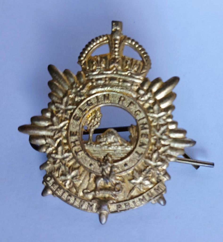 The Elgin Regiment Canadese Cap Badge Wo2, Ophalen of Verzenden, Engeland, Embleem of Badge
