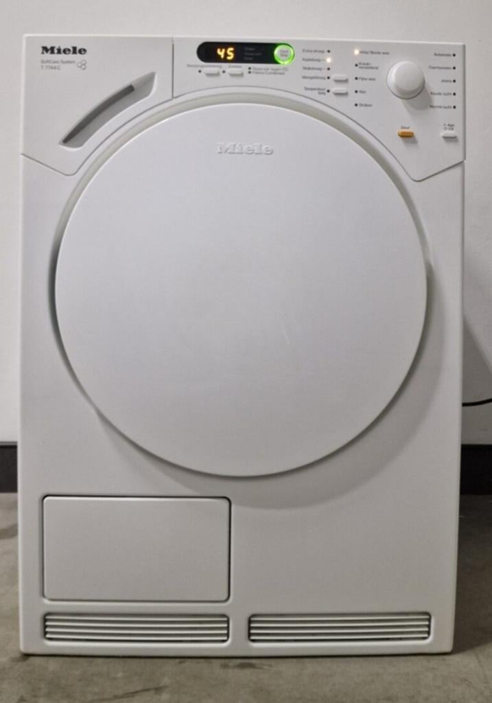 Miele T7744C Condensdroger - Betrouwbaar en Efficiënt, Witgoed en Apparatuur, Wasdrogers, Ophalen, 6 tot 8 kg, Gebruikt, Anti-kreukfase