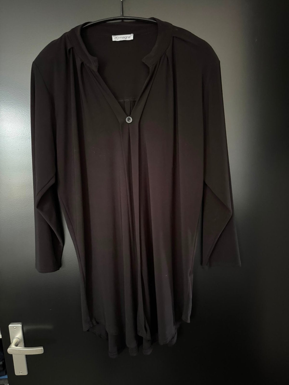 Magna tuniek/jurk in zwart en wit/grijs, Ophalen of Verzenden, Nieuw, Maat 46/48 (XL) of groter, Zwart