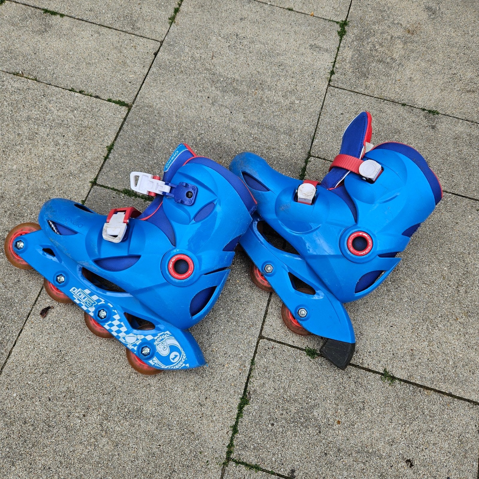 Decathlon skeelers blauw maat 35, Kinderen en Baby's, Ophalen of Verzenden
