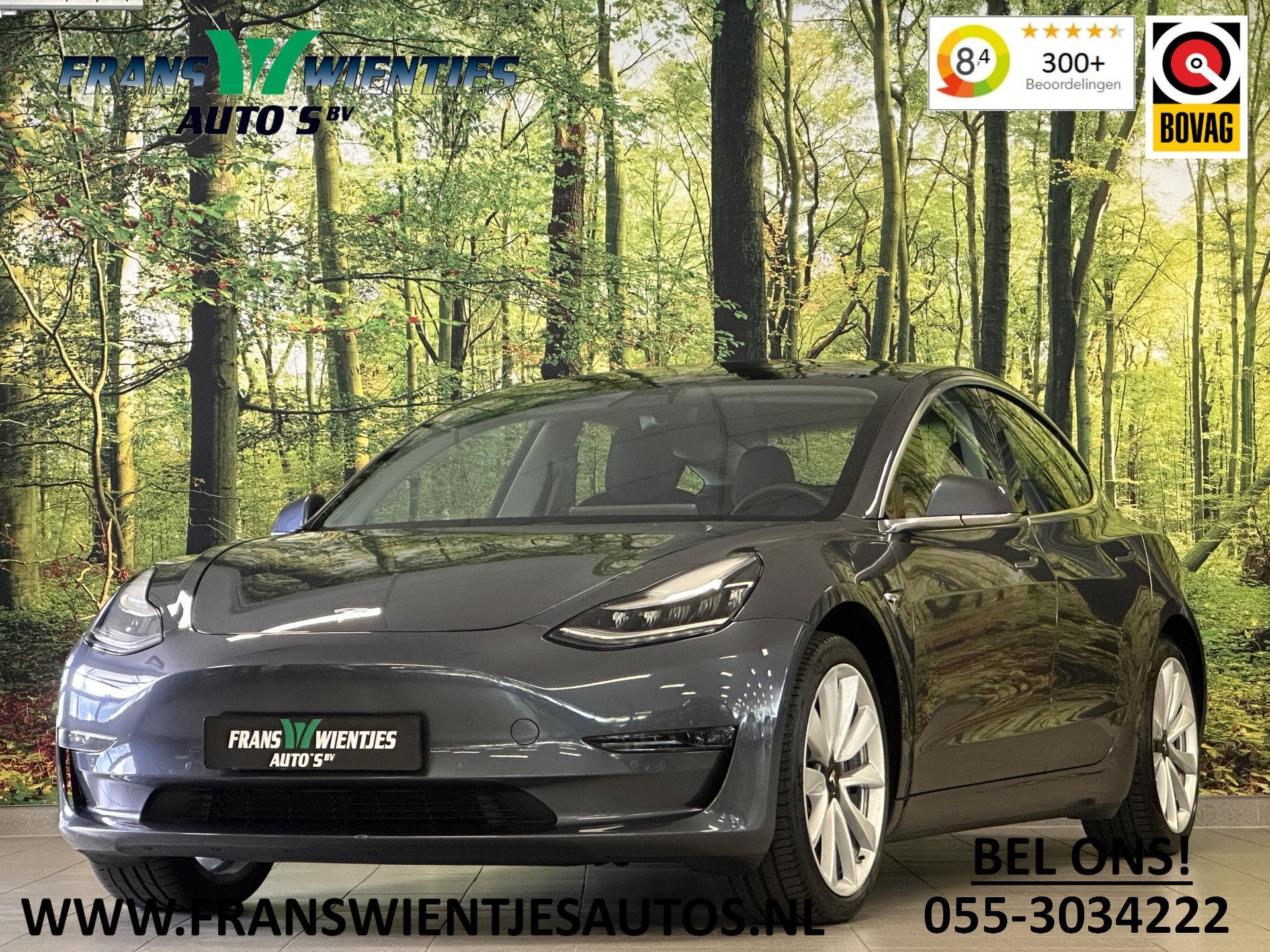 Tesla Model 3 Long Range AWD 75 kWh | 351 PK! | Origineel Ne, Automaat, Zwart, Vierwielaandrijving, 560 km