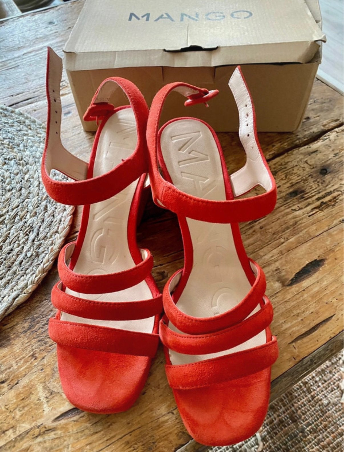 Mango Heel Sandals, Kleding | Dames, Schoenen, Ophalen, Zo goed als nieuw, Sneakers of Gympen
