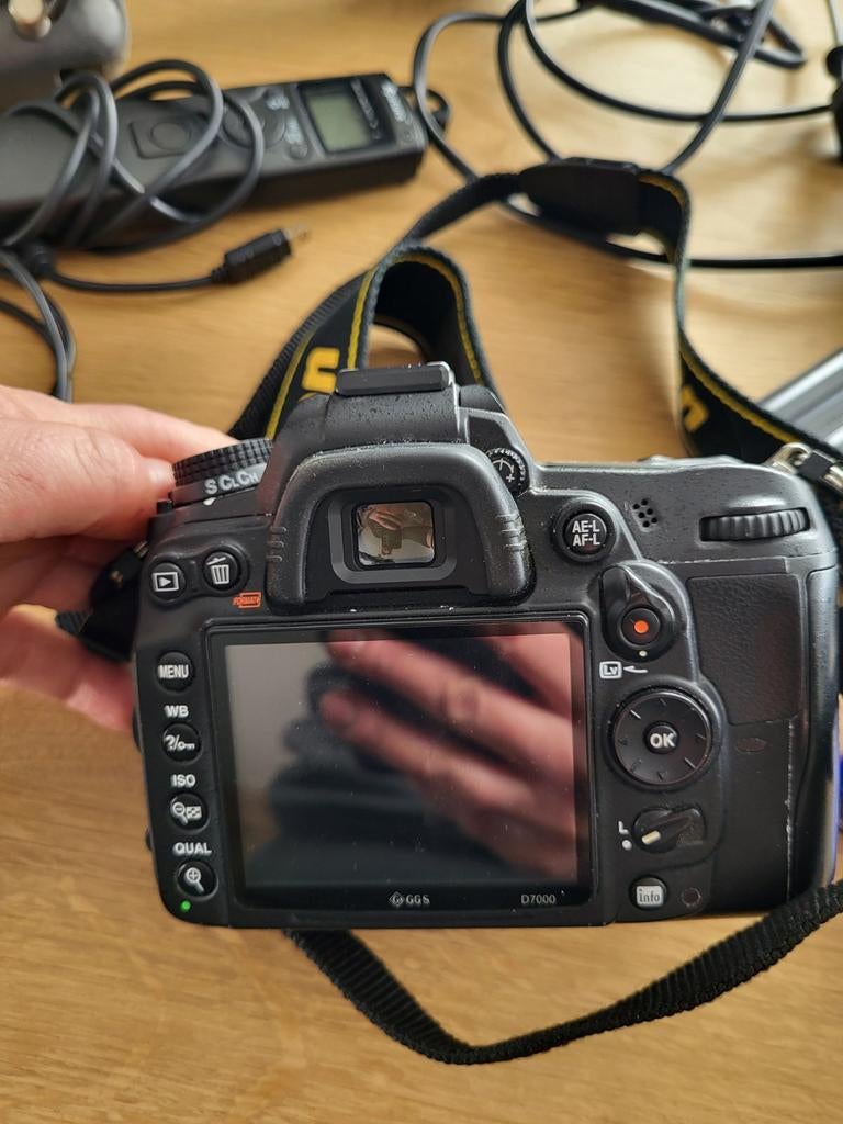 Nikon D7000 spiegelreflexcamera met lens en accessoires, Ophalen, Spiegelreflex, Zo goed als nieuw, Nikon