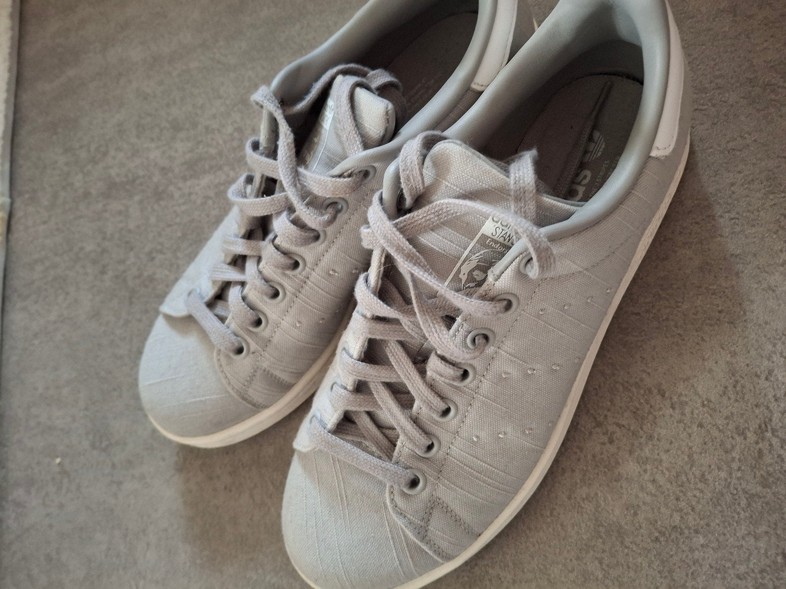 Adidas stan smith sneakers, grijs maat 40 zgan, Ophalen, Adidas, Grijs, Sneakers of Gympen