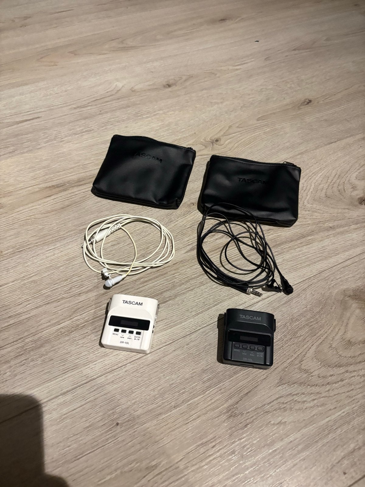 Tascam DR-10L Microfoons Bruiloft (Wit & Zwart), Ophalen of Verzenden, Zo goed als nieuw, Audio