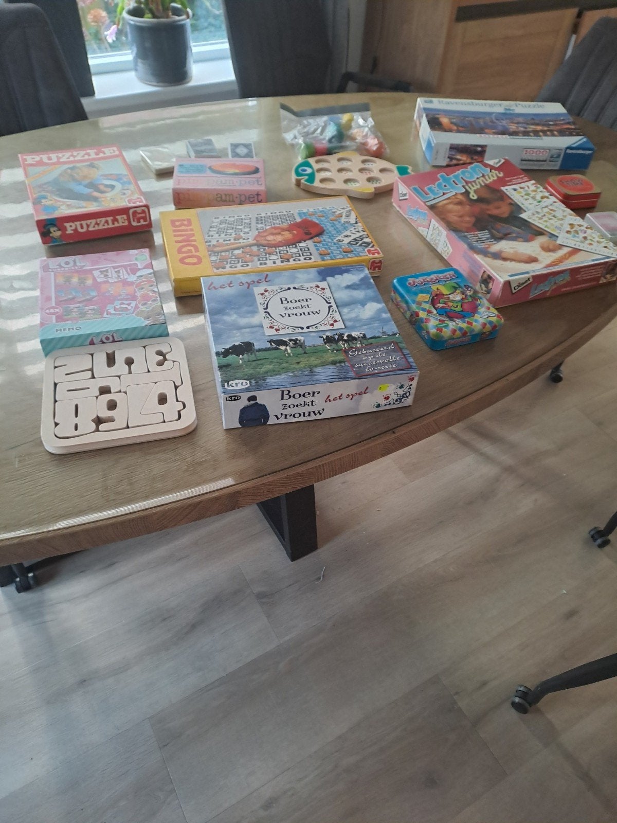 Groot pakket diverse spellen en puzzels, Ophalen of Verzenden, Gebruikt