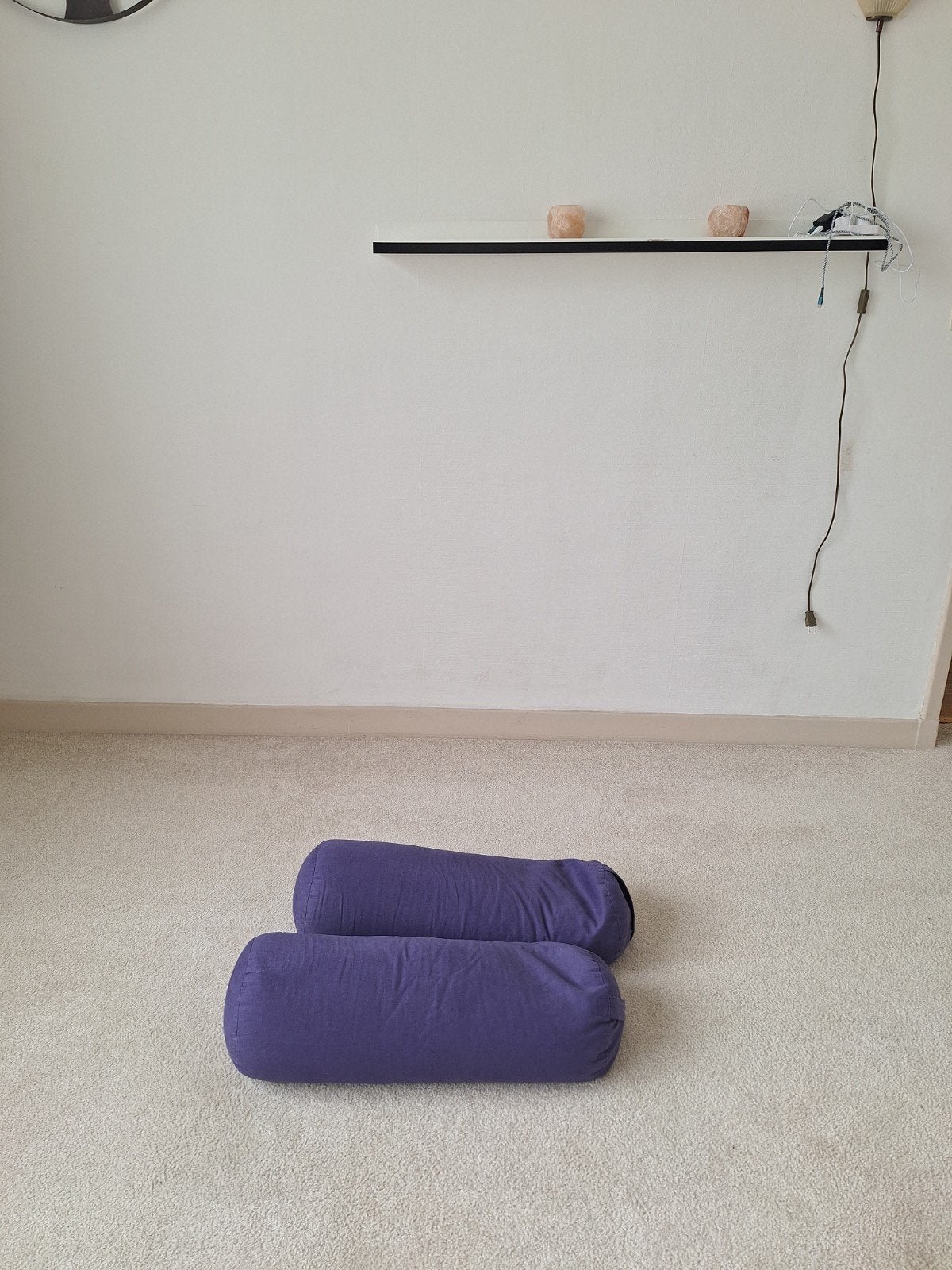 2x Paarse Yoga Bolsters, Ophalen of Verzenden