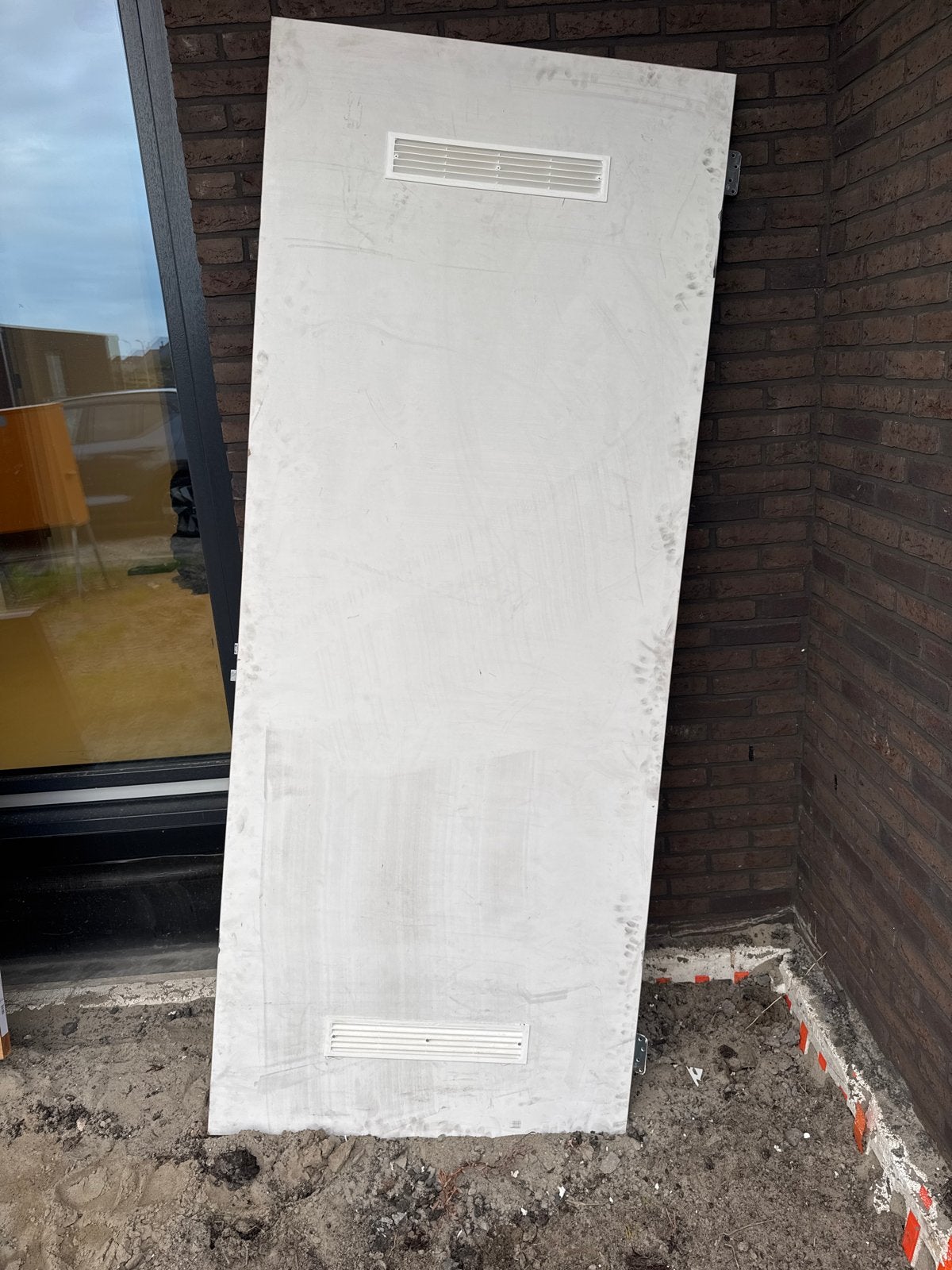 Bouw Meterkast deur met Ventilatie 93B/231H, Doe-het-zelf en Verbouw, Ophalen, 80 tot 100 cm, Nieuw, Buitendeur