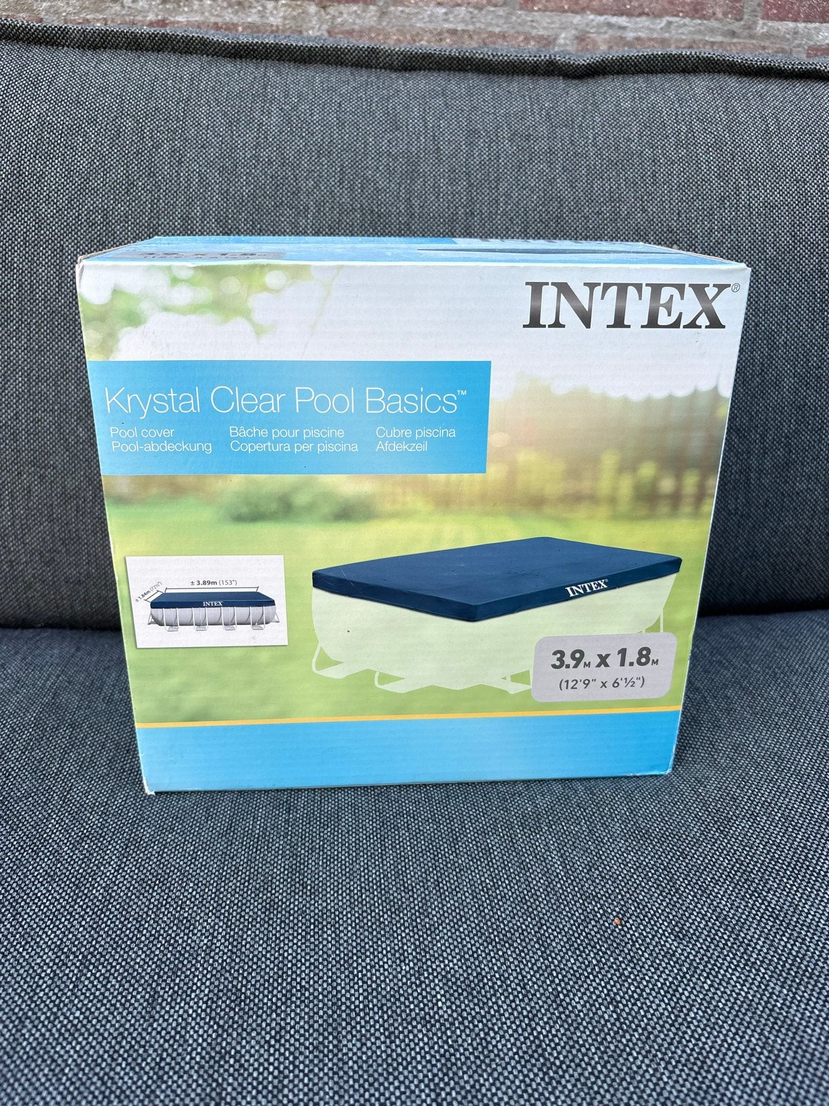Intex Krystal Clear Pool Basics Afdekzeil 3.9 x 1.8m, Ophalen, Overige typen, Nieuw, Minder dan 200 cm