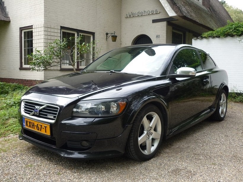 Volvo C30 T5 R-Design Summum Handgesch. 6 vers. Nieuwe apk!, Auto's, Zwart, Leder en Stof, Bedrijf, Handgeschakeld