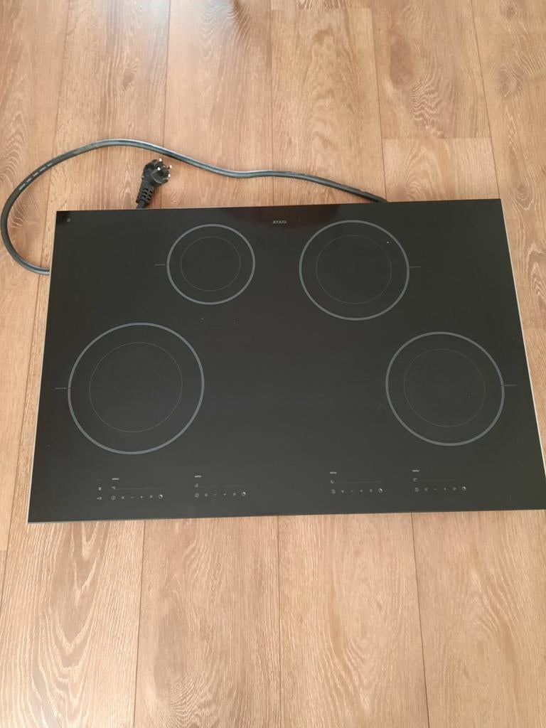 Atag inductiekookplaat, Ophalen, 4 kookzones, Zo goed als nieuw, Inbouw