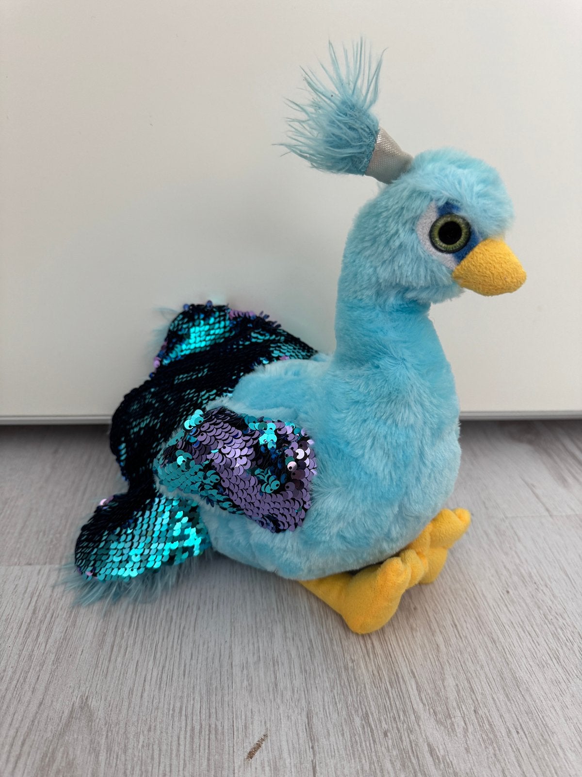 Pauw glitter knuffel, Ophalen of Verzenden, Zo goed als nieuw, Overige typen