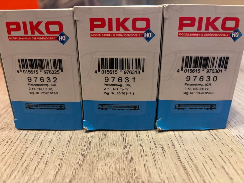 Piko NS ICR Rijtuigen Set (3 stuks), Gelijkstroom, Wagon, Piko, Ophalen of Verzenden