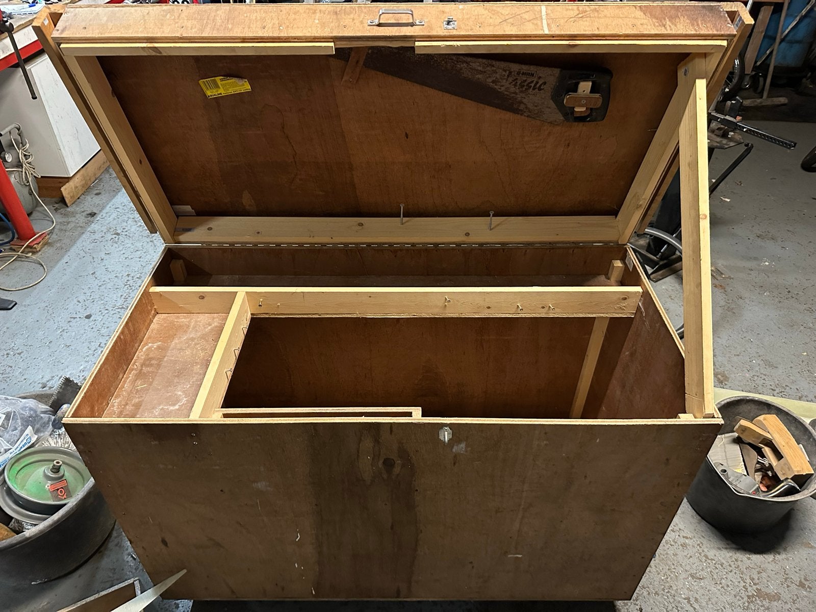 Robuuste houten werkkist - Ideaal voor gereedschap, Ophalen, 50 – 75, Gebruikt, 100 tot 150 cm