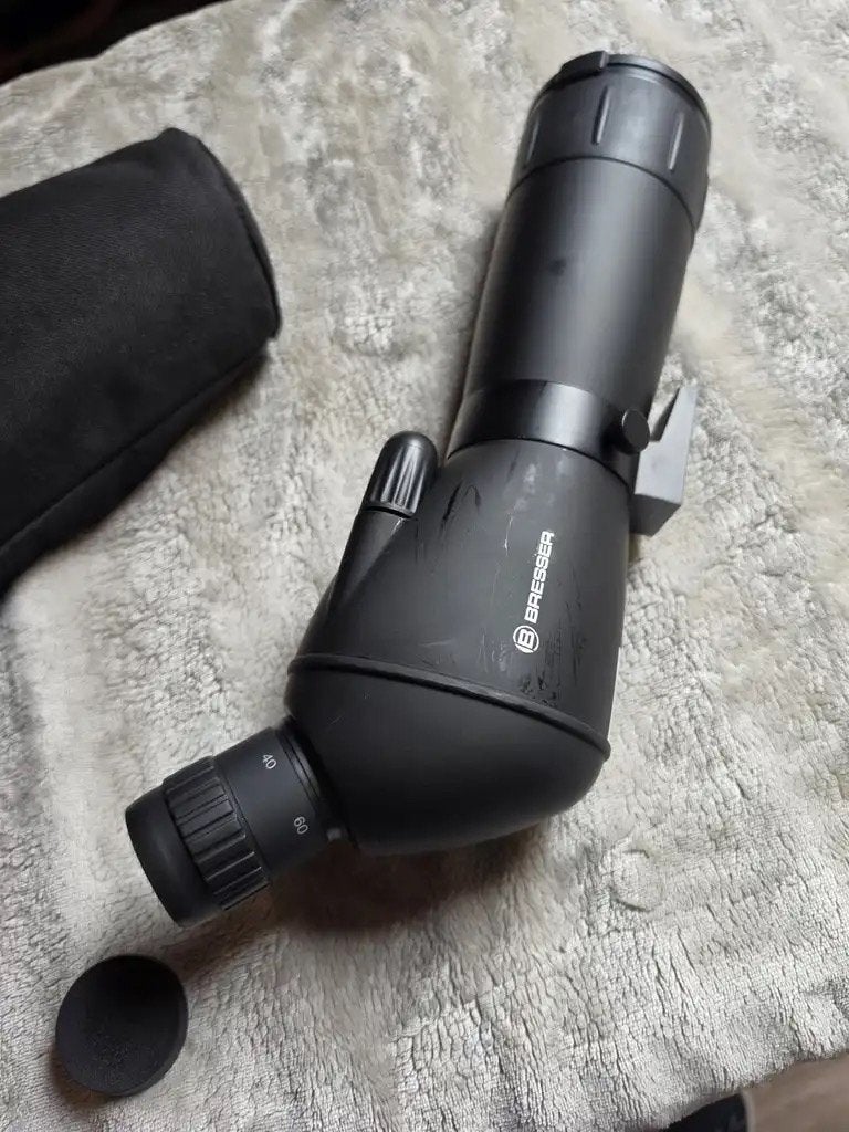 Bresser Spektief Spotting Scope 20-60x60 Zoom, Ophalen, Zo goed als nieuw, 80 tot 200 mm, Lenzentelescoop (refractor)