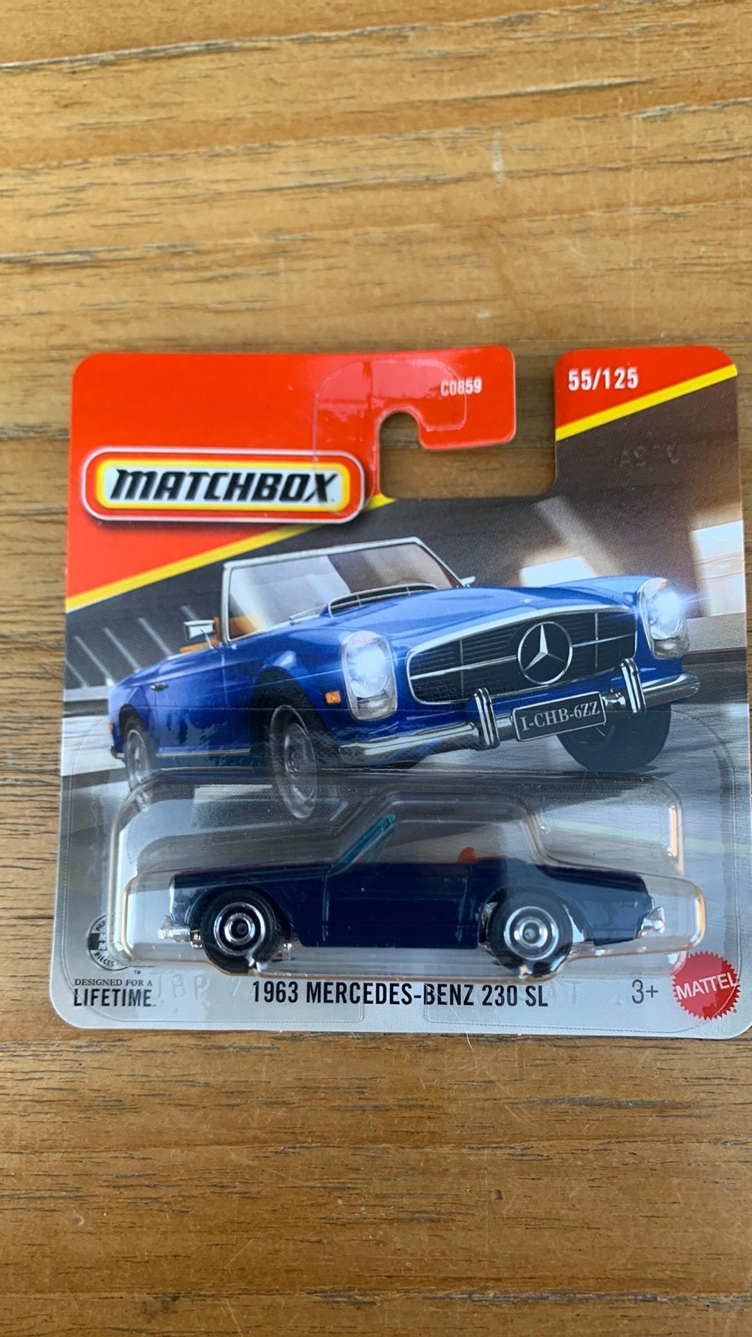 Matchbox Mercedes benz 230 SL 2963, Ophalen of Verzenden, Nieuw, Auto, Matchbox