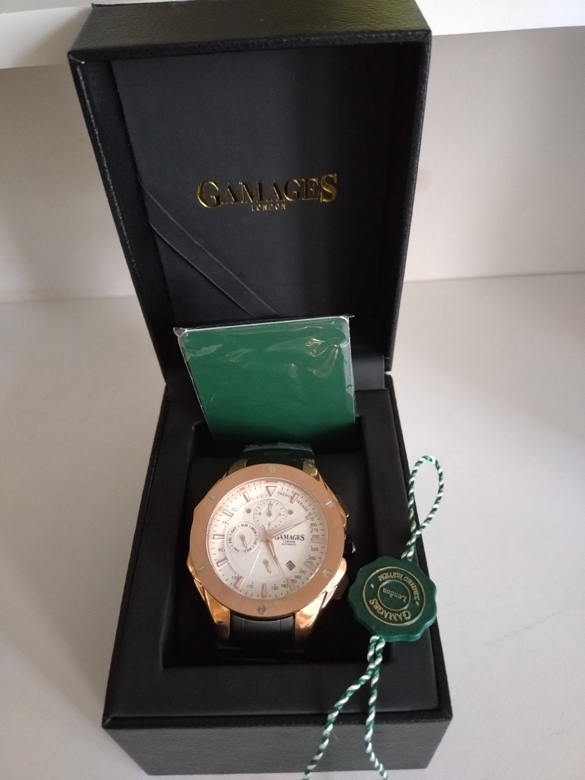 Gamages London Heren Horloge - Nieuw in Doos, Sieraden, Tassen en Uiterlijk, Overige merken, Polshorloge, Nieuw, Ophalen of Verzenden