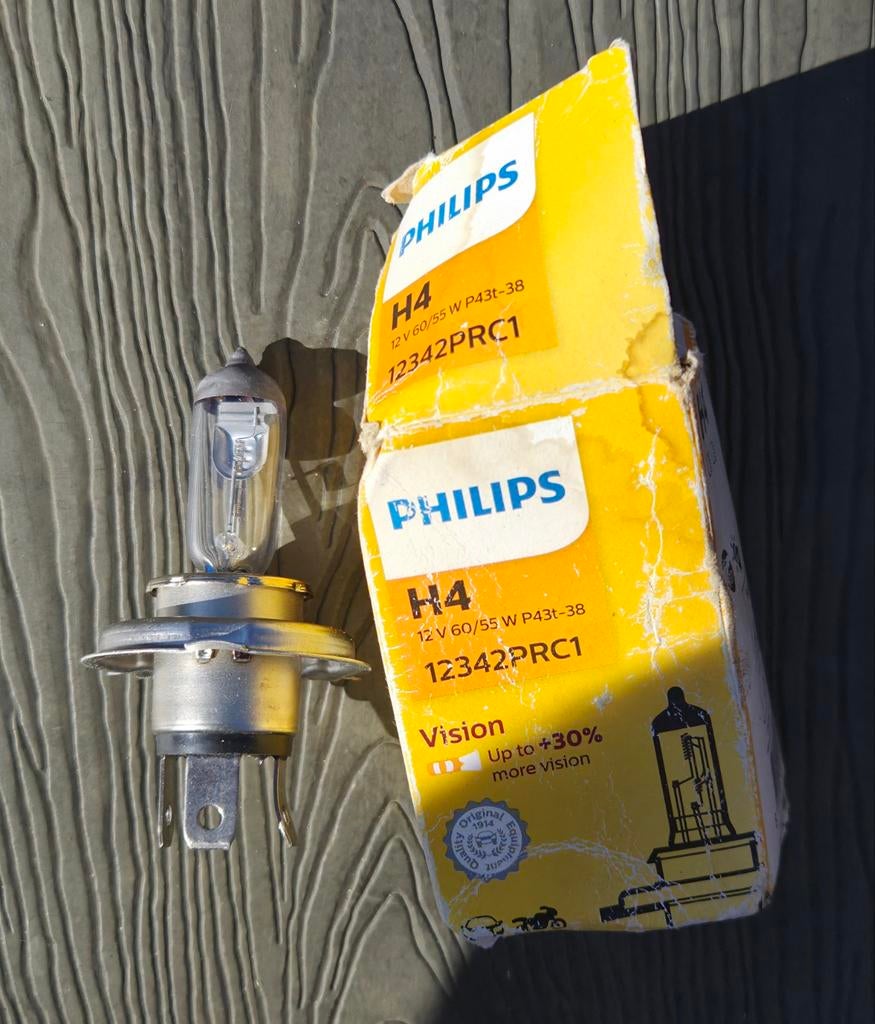 Philips H4 Vision Autolamp 12V 60/55W P43t-38, Ophalen of Verzenden, Nieuw