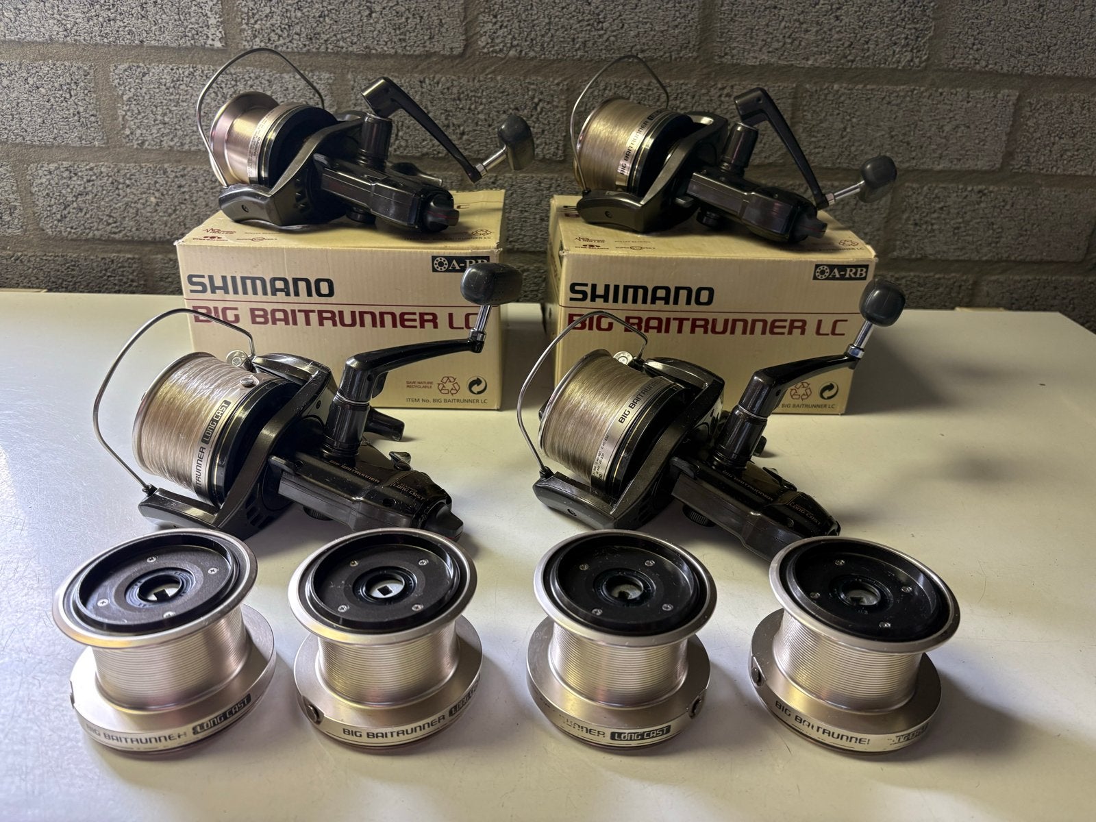 Shimano Big Baitrunner LC Molens (4 stuks) met extra spoelen, Ophalen, Gebruikt, Molen