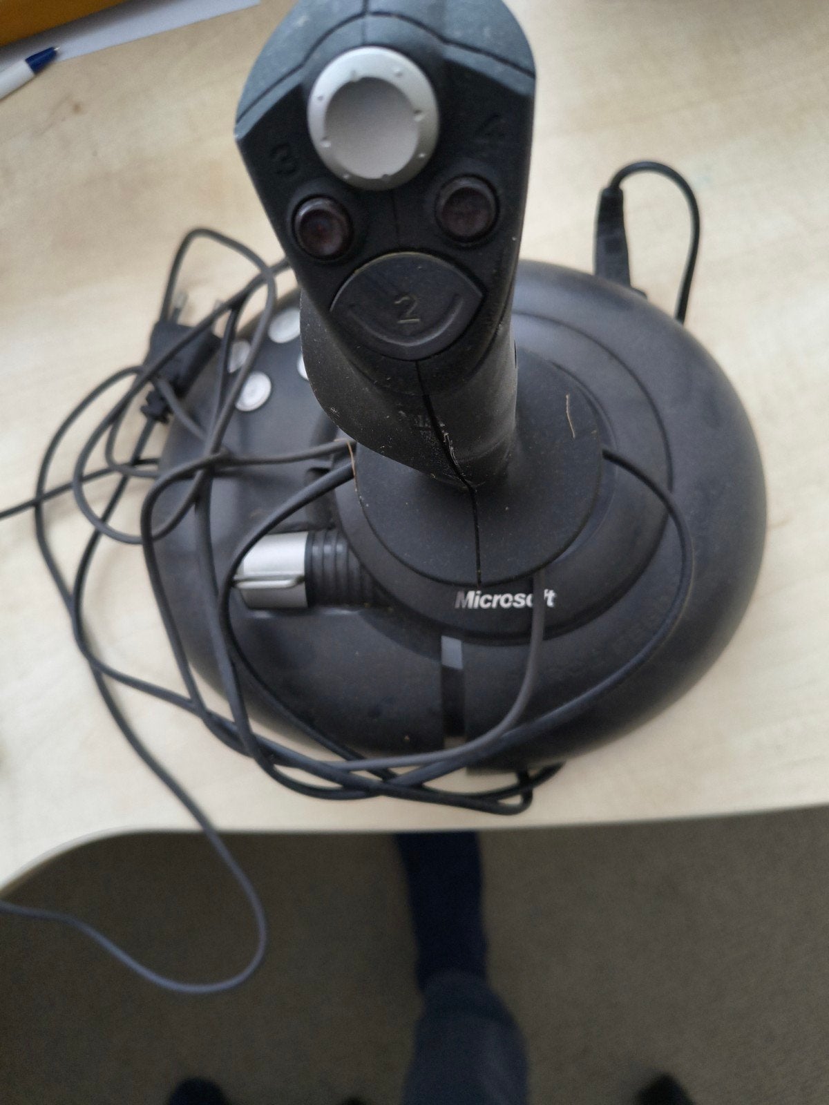 Microsoft SideWinder Force Feedback 2 Joystick, Computers en Software, Joysticks, Ophalen of Verzenden, Gebruikt, Microsoft