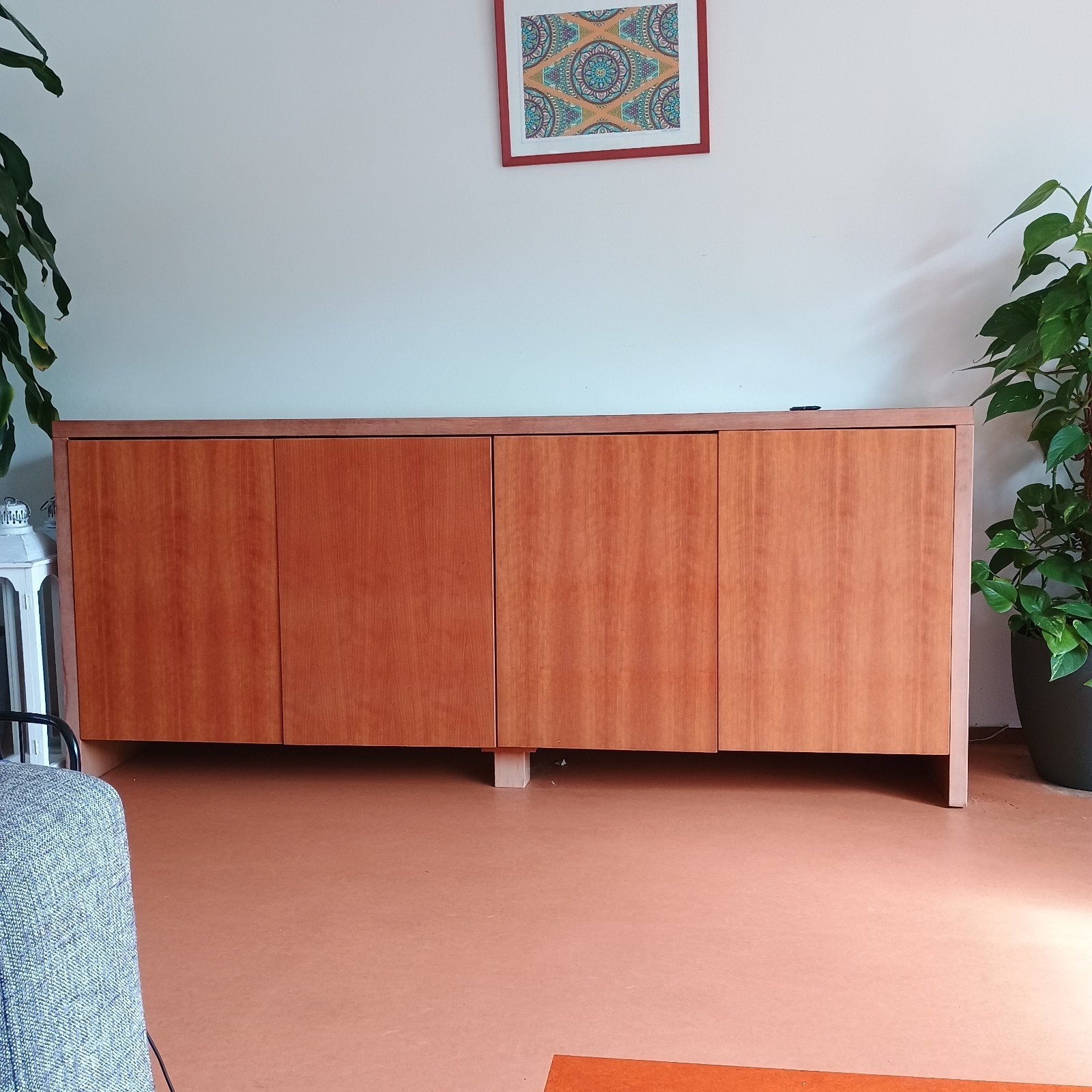 Mahoniehouten dressoir, Huis en Inrichting, Kasten | Dressoirs, Ophalen, 25 tot 50 cm
