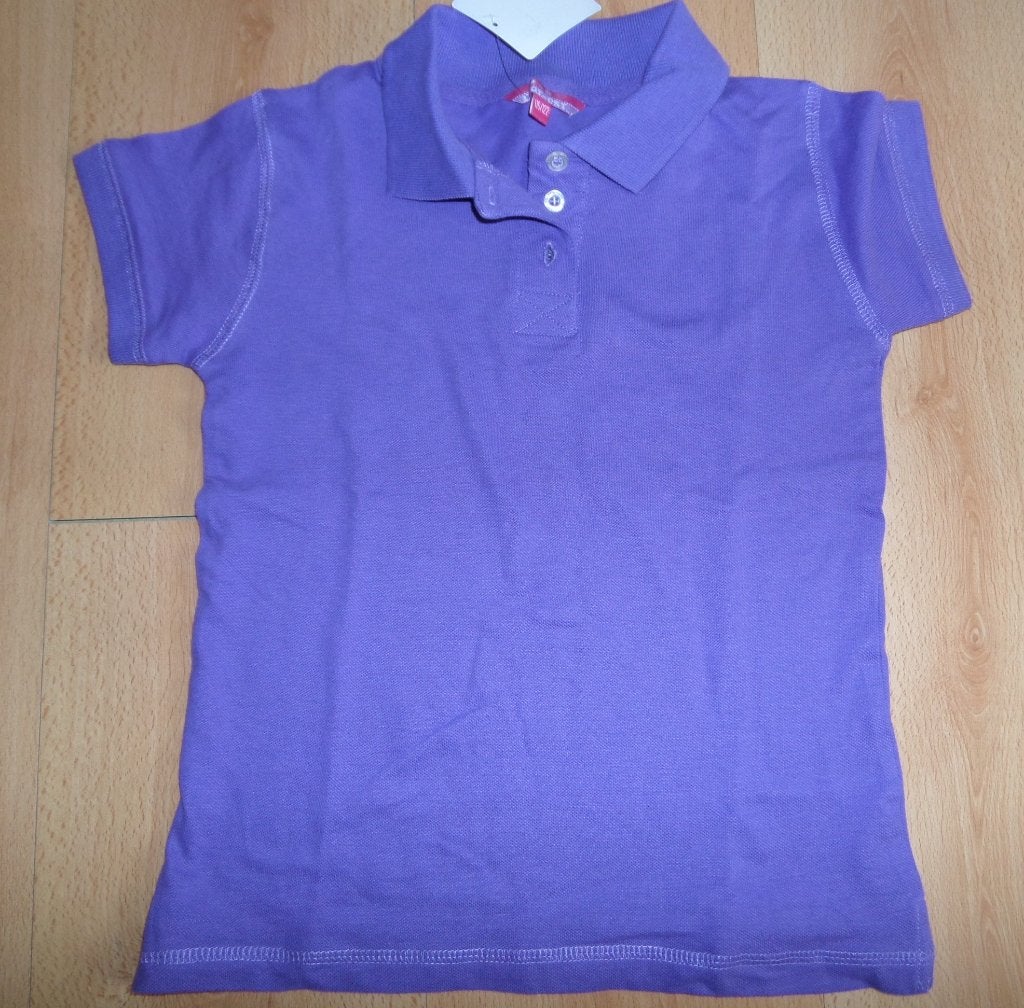 NIEUWE paarse katoenen polo maat 116/122, Kinderen en Baby's, Ophalen of Verzenden, Nieuw, Meisje, Shirt of Longsleeve
