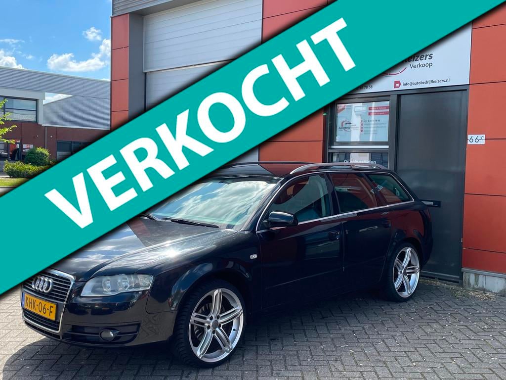 Audi A4 Avant 2.0 TDI Advance LEER AIRCO NAVI PDC CRUISE, Voorwielaandrijving, Gebruikt, Zwart, A4