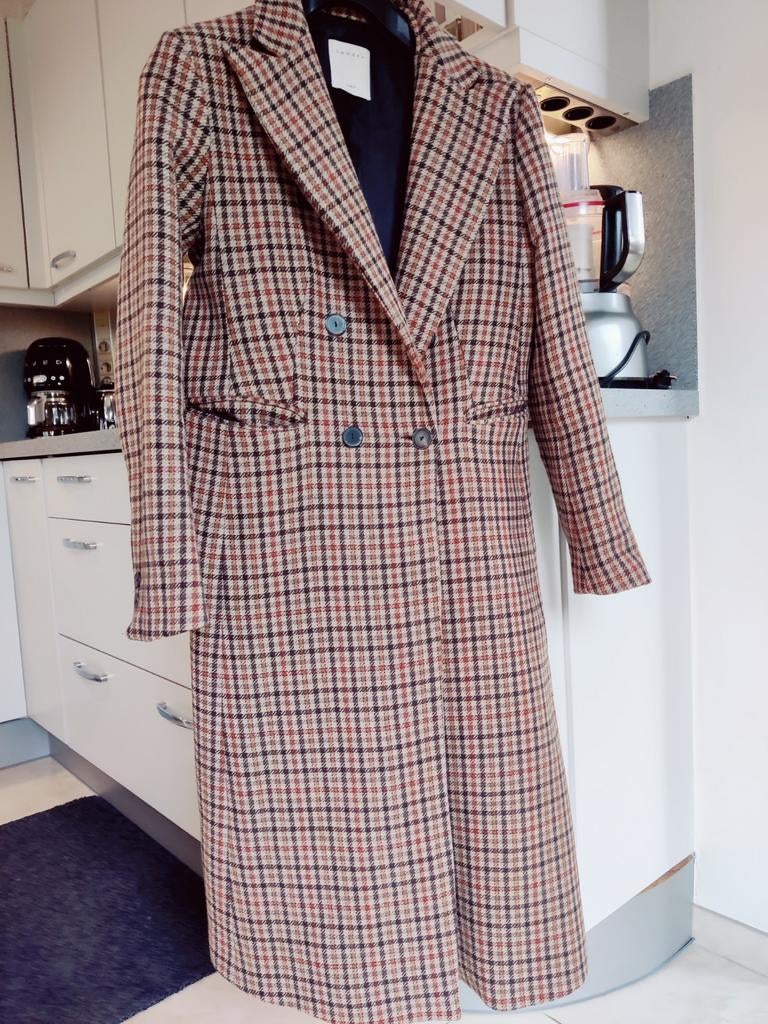 Sandro jas maat 36 € 529, Kleding | Dames, Jassen | Winter, Ophalen of Verzenden, Zo goed als nieuw, Maat 36 (S)