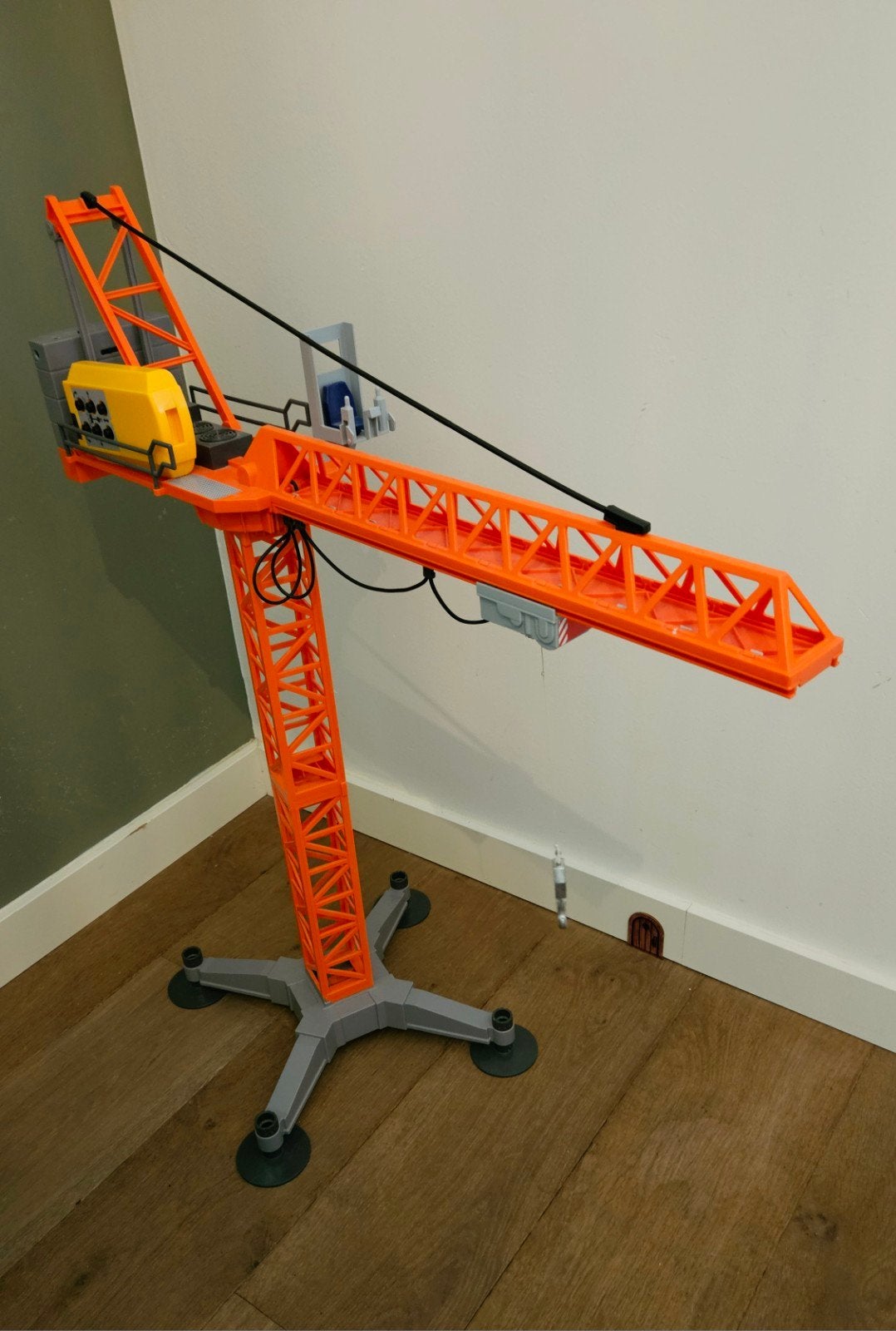 Playmobil Bouwkraan - Grote Oranje Kraan, Ophalen, Gebruikt, Complete set, Voertuig