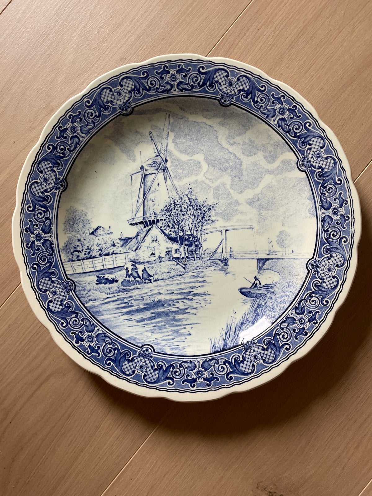 Set van 2 Delfts Blauwe wandborden Boch Royal Sphinx Holland, Antiek en Kunst, Antiek | Wandborden en Tegels, Ophalen