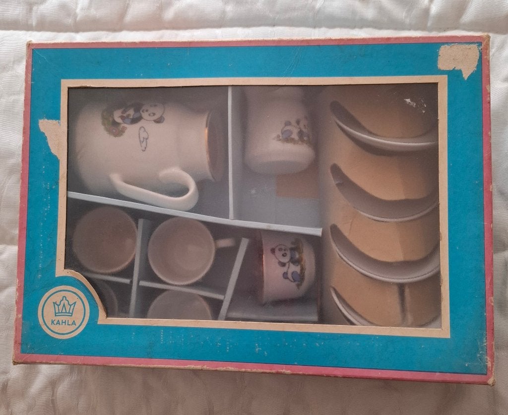 Vintage Kinderserviesje merk Kahla jaren 70/80, Ophalen of Verzenden, Zo goed als nieuw