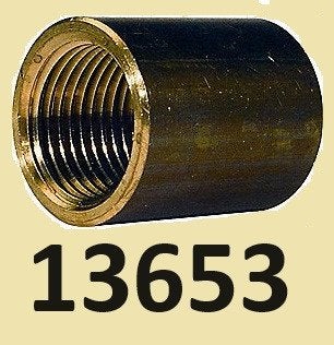 13653 10 stuks ½" Sok messing. € 0,50 per stuk, Ophalen of Verzenden, Nieuw, Motor en Techniek