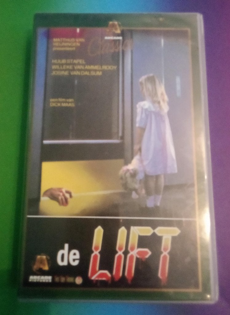VHS - De Lift - Koopvideo, Horror, Vanaf 16 jaar, Verzenden, Nederlands