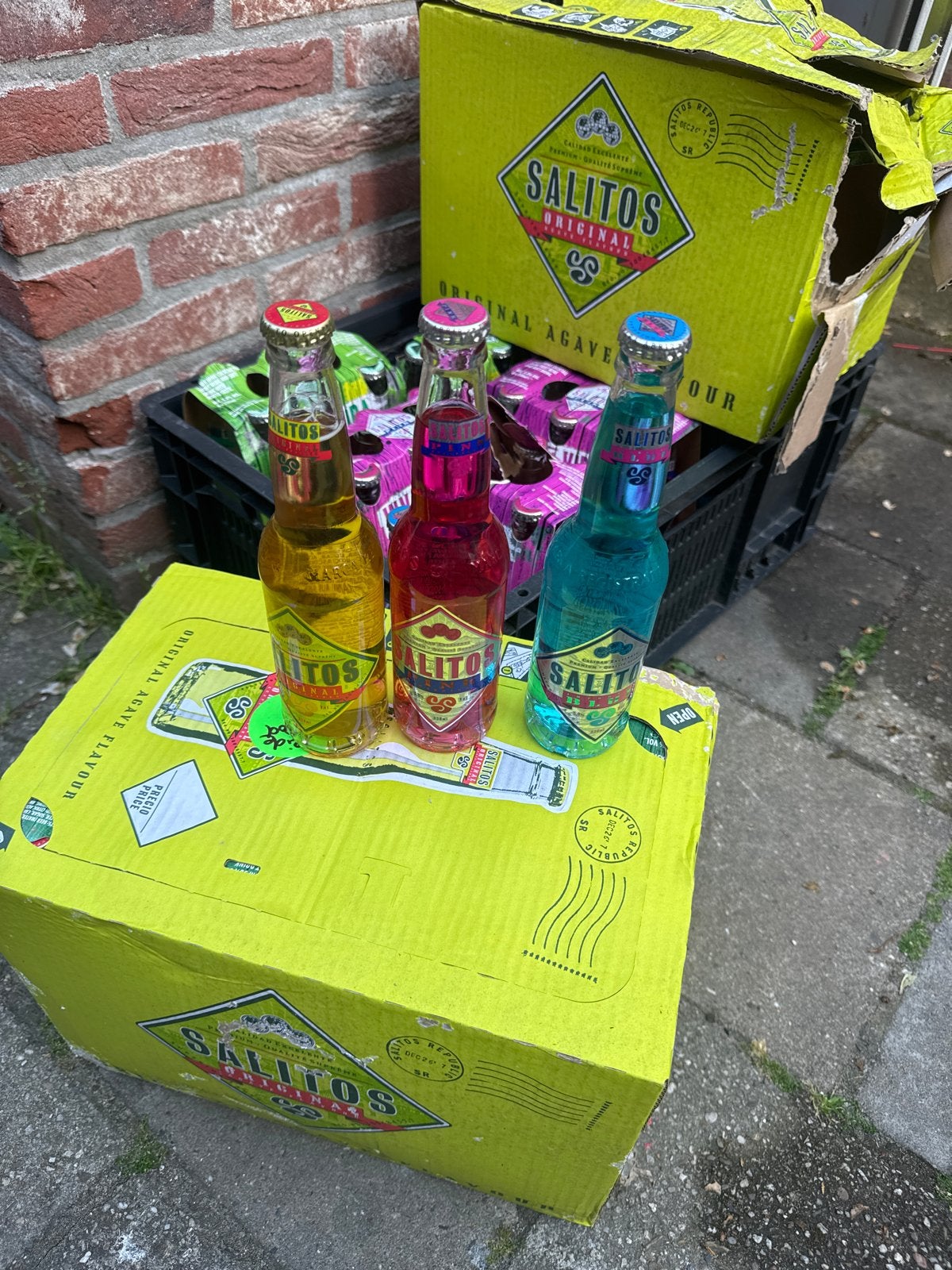 Salitos bier, Ophalen