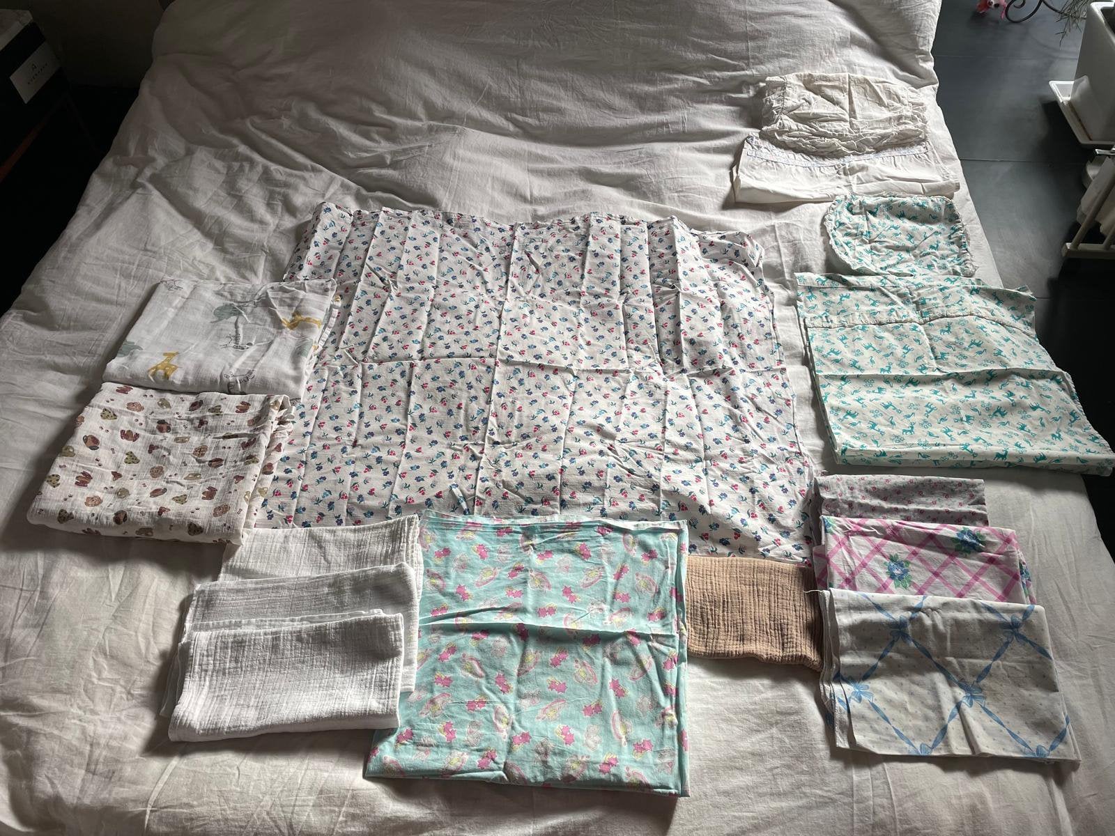 Puur katoenen beddengoed voor baby co-sleeper/kinderbed, Ophalen, Overige kleuren, Jongetje of Meisje, Overige typen