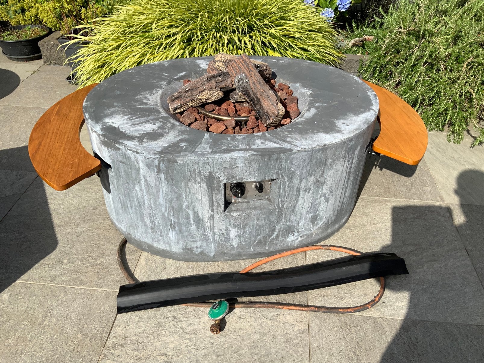 Happy Cocooning ovale vuurtafel, Tuin en Terras, Vuurtafels, Gebruikt, Ophalen