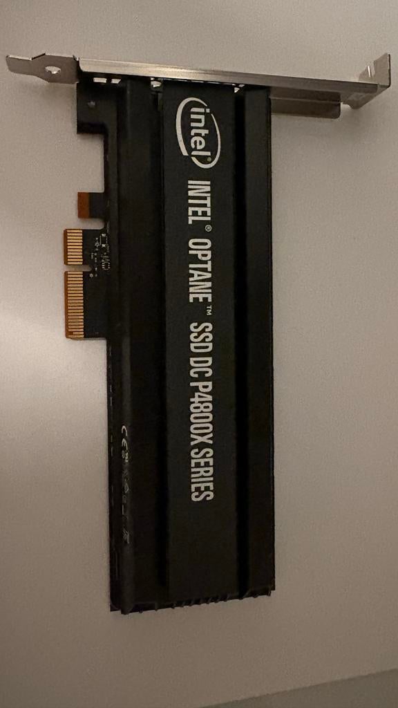Intel Optane SSD DC P4800X AIC 750GB, Computers en Software, Harde schijven, Intern, Gebruikt, Server, SSD