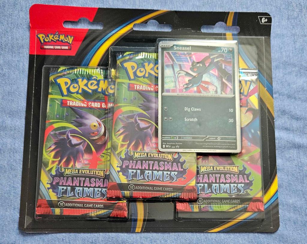 Pokemon Phantasmal Flames: Sneasel 3-Pack Blister, Ophalen, Nieuw, Boosterbox, Foil