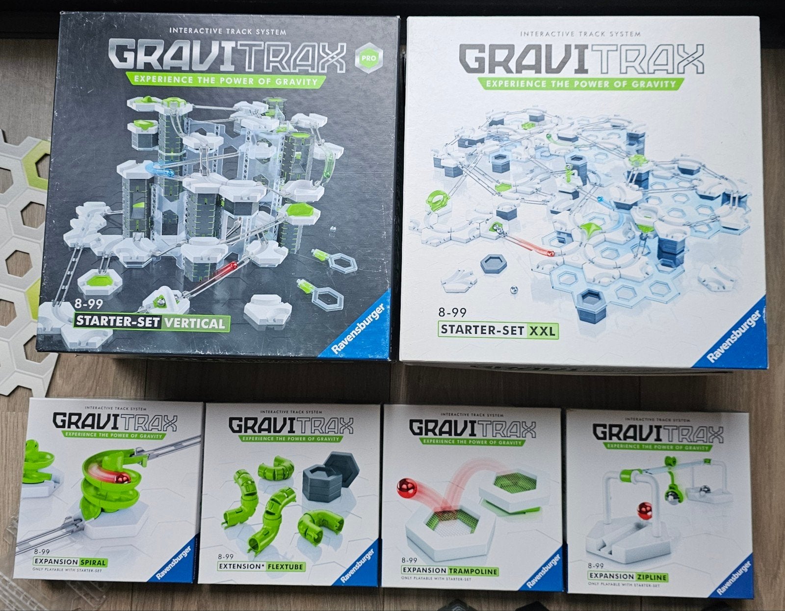 GraviTrax starterset XXL+Vertical+uitbreidingen, Ophalen of Verzenden, Zo goed als nieuw, Overige merken