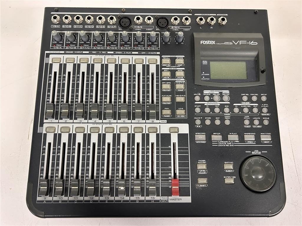 Fostex VF-16 mengpaneel in doos met toebehoren, Muziek en Instrumenten, Mengpanelen, Ophalen of Verzenden, Gebruikt, 10 tot 20 kanalen