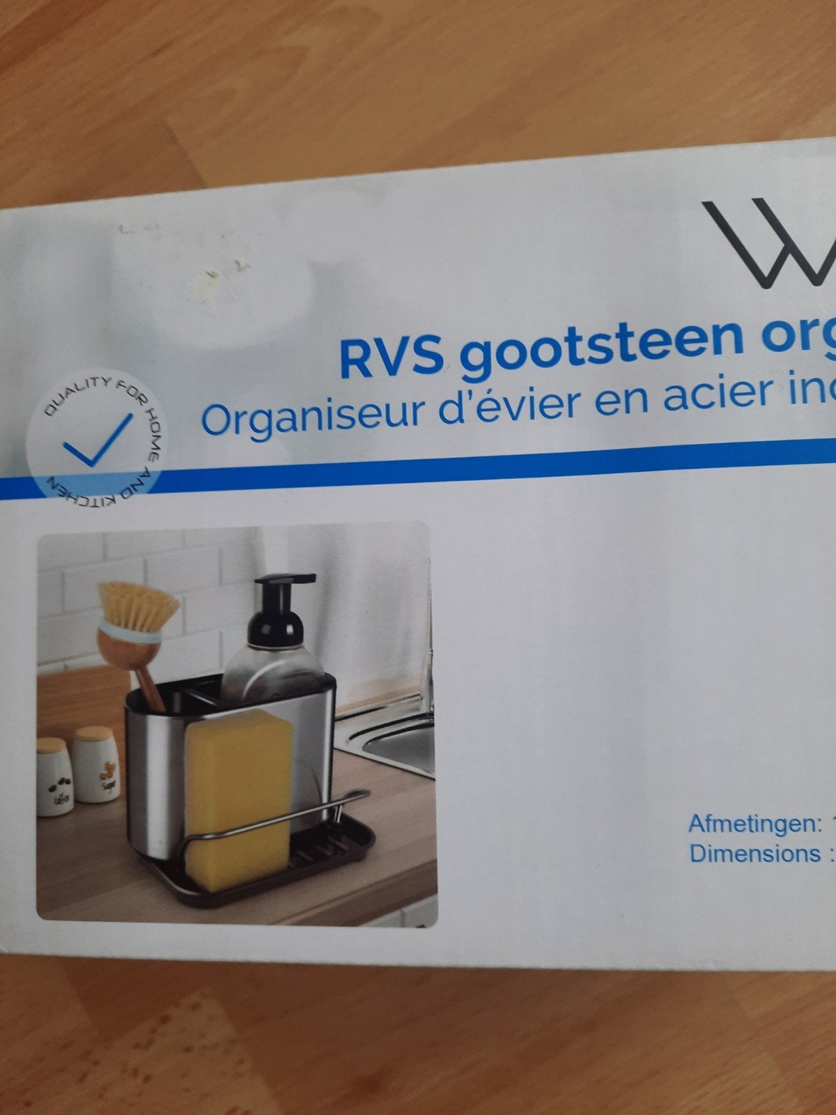 RVS gootsteen organizer - nieuw in doos, Overige typen, Ophalen of Verzenden, Metaal, Overige merken
