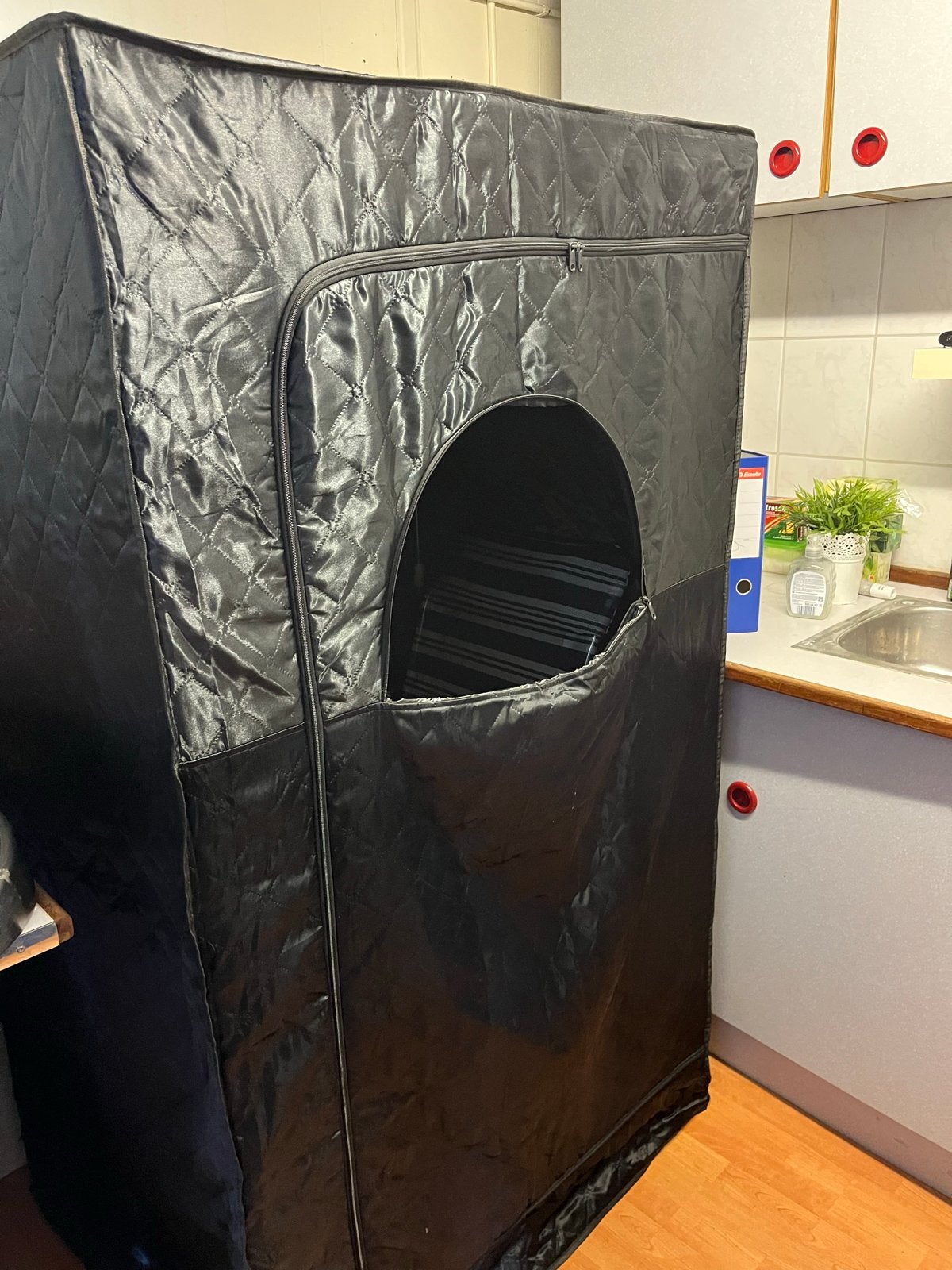 Draagbare Stoom Sauna Tent met Stoomgenerator, Sport en Fitness, Sauna, Ophalen of Verzenden, Gebruikt, Fins of Traditioneel, Complete sauna