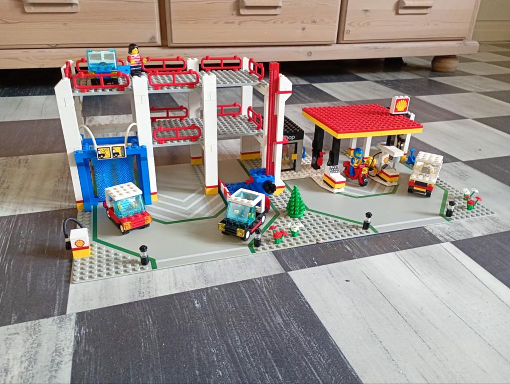 Lego 6394 Garage en Tankstation (gebruikt), Lego, Ophalen of Verzenden, Complete set, City
