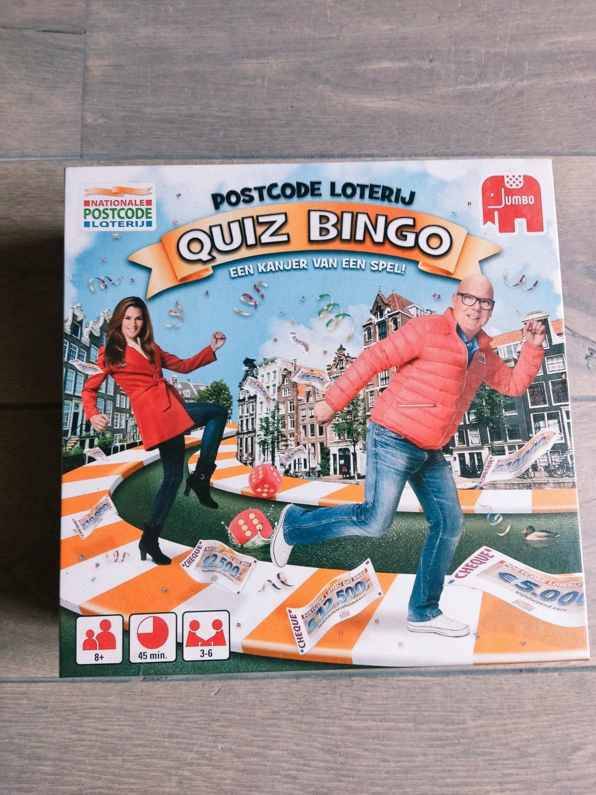 Nieuw Postcode Loterij Quiz Bingo Familie Spel, Vijf spelers of meer, Ophalen of Verzenden, Nieuw, Jumbo
