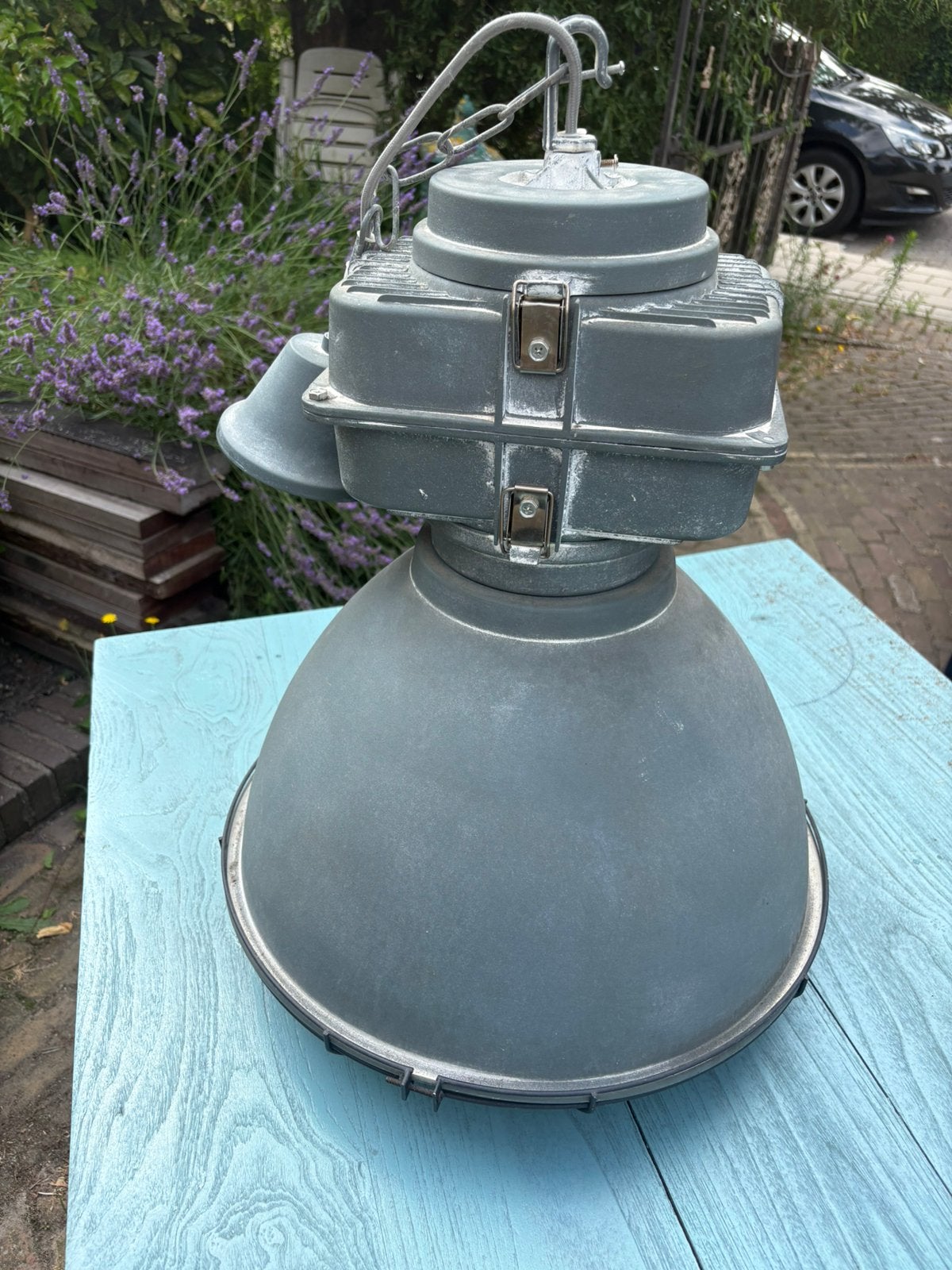 Industriële hanglamp, goede staat, Ophalen, Gebruikt, Metaal, Industrieel