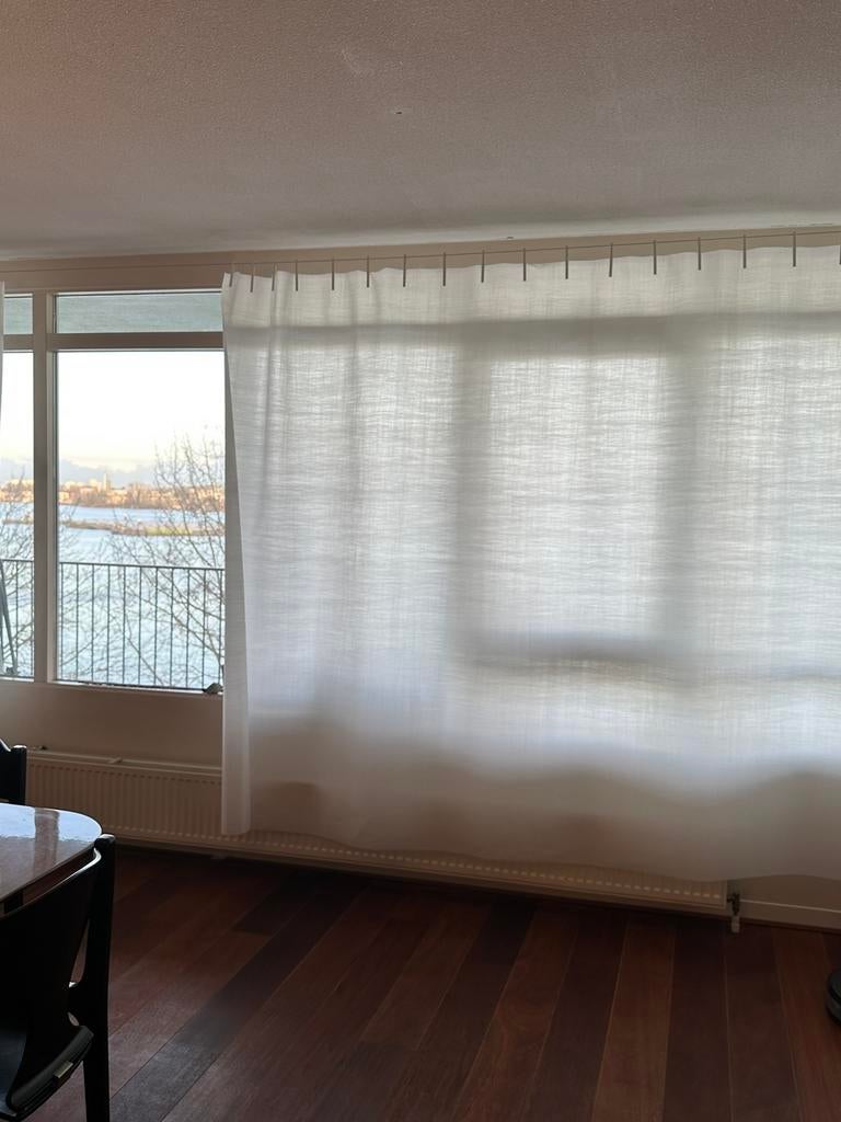Kvadrat Washi design gordijnen, Ophalen of Verzenden, Zo goed als nieuw, Wit, 200 cm of meer