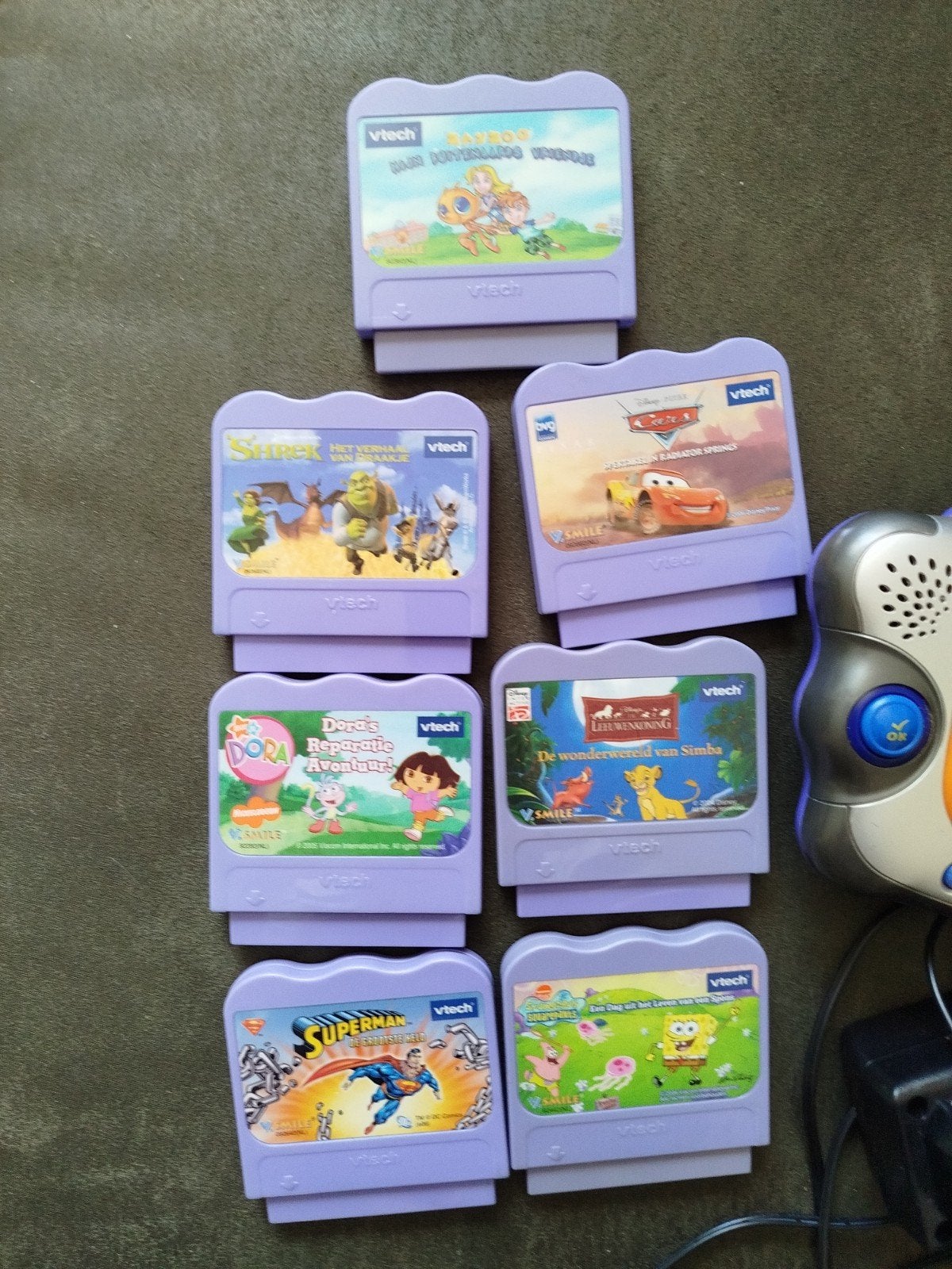 VTech V.Smile Pocket met 6 spellen en accessoires, Ophalen, Puzzel en Educatief, Gebruikt, 1 speler