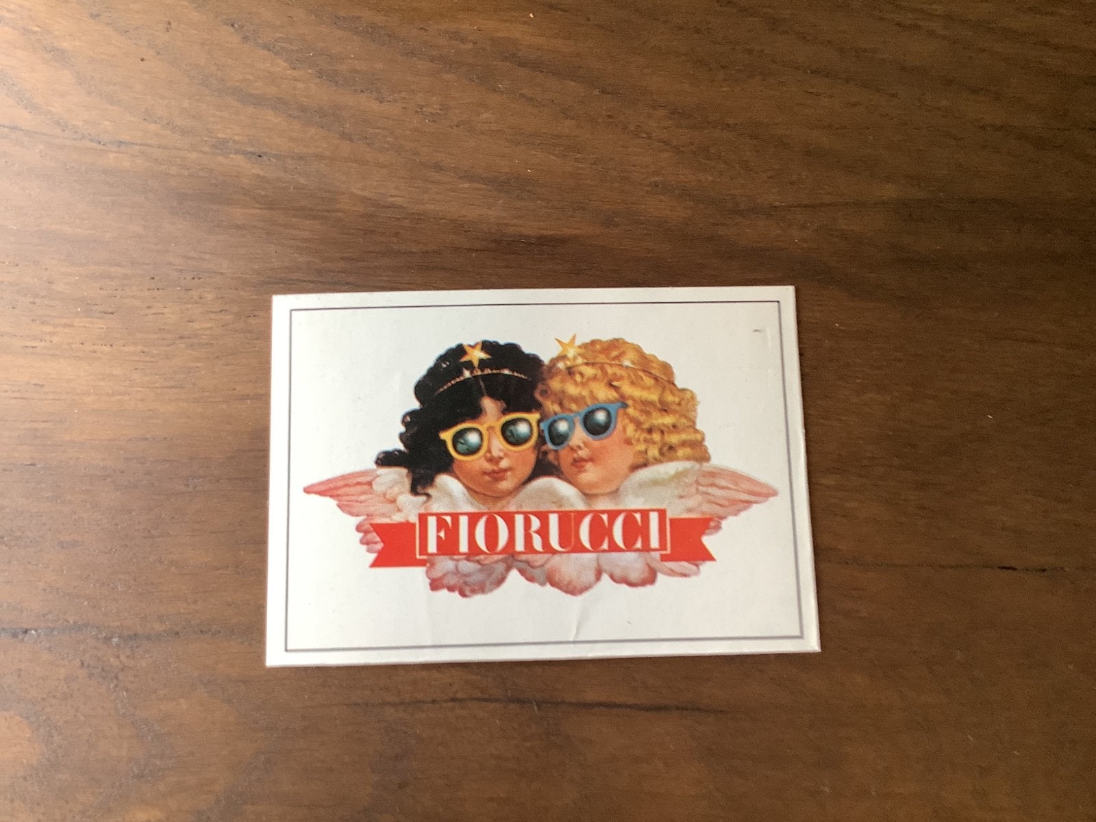Fiorucci Engeltjes Sticker - Vintage Plaatje, Ophalen of Verzenden, Gebruikt, Sticker